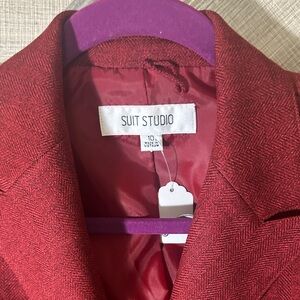 Kasper Rich Red Women's Blazer and shirt